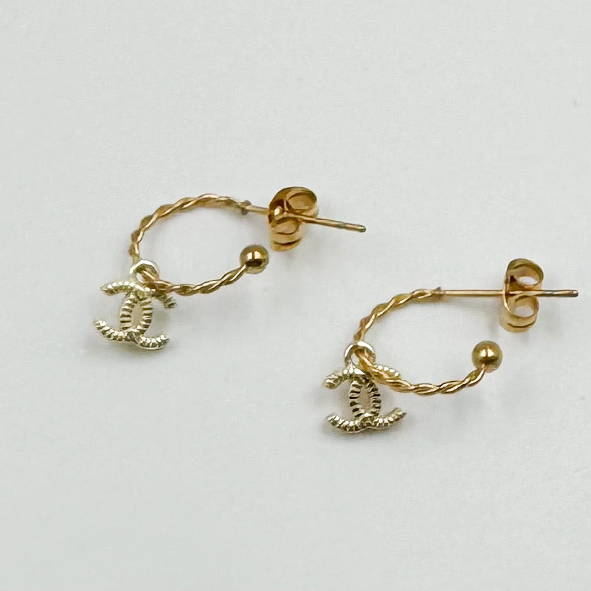 Boucles d’oreilles upcyclées Loulou