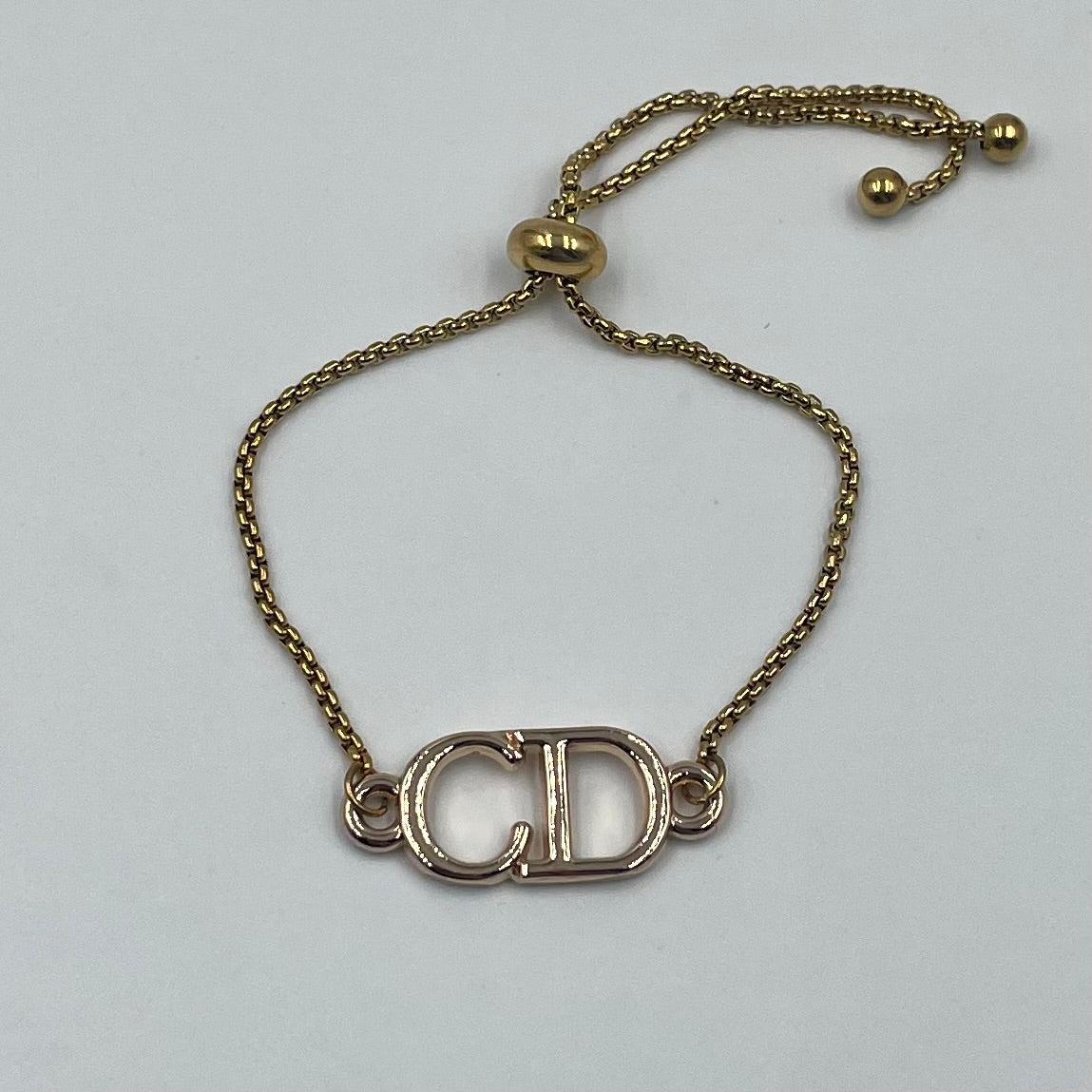 Upcycled Gold-CD-Armband